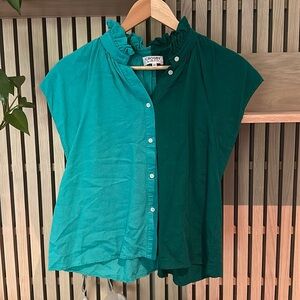 Two tone Crosby blouse